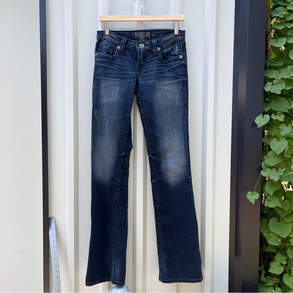 Big Star Jeans Liv Boot Bootcut Blue Denim Womens 27L - Picture 14 of 15